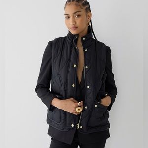 J Crew Navy Signature Puffer Vest. Sz L